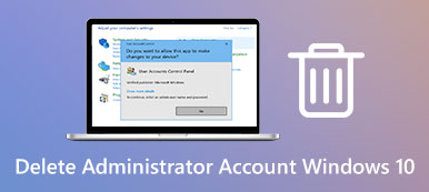 ลบบัญชีผู้ดูแลระบบ Windows 10