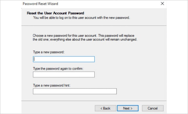 암호 재설정 디스크