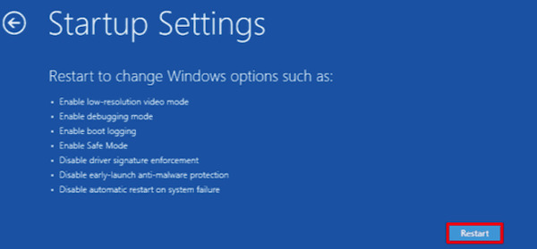 Indítsa újra a Windowst csökkentett módban