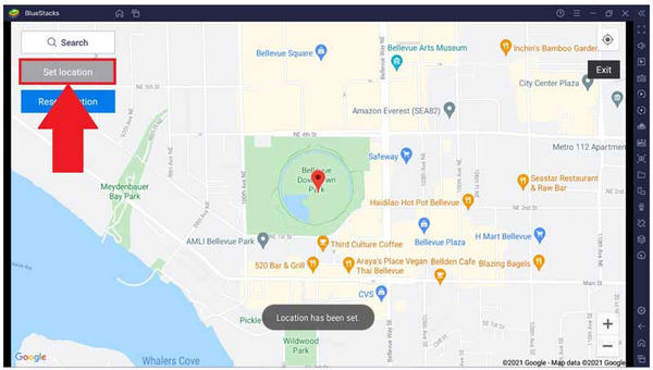 Search For Desired Location