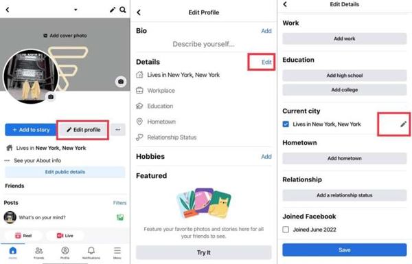 Facebook‑Standort in der App ändern