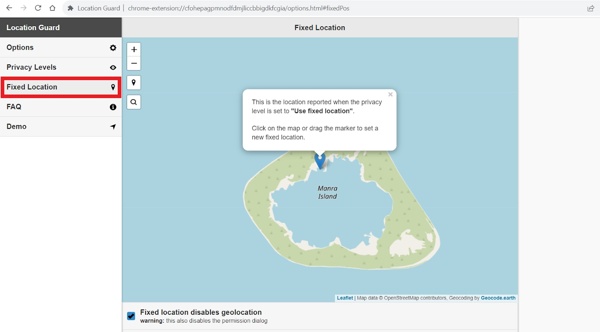 Расширение Location Guard