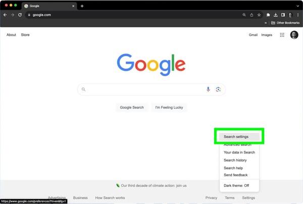 Настройки поиска