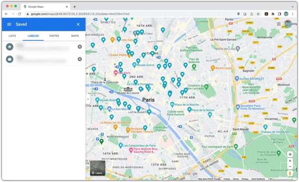 Google Maps בדפדפן