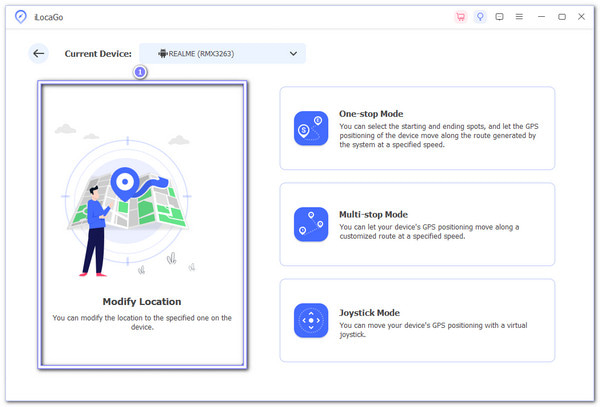 Select Modify Location