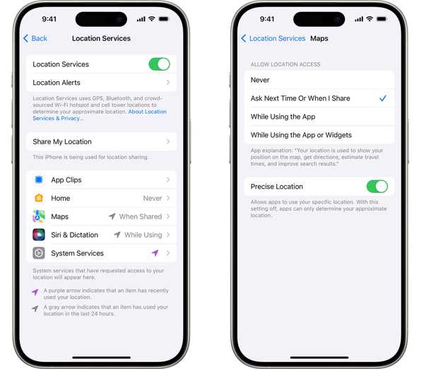 Location Services iPhone