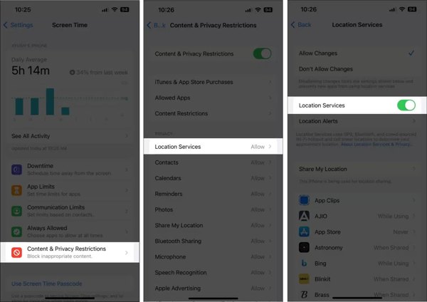 Location Share Restriction