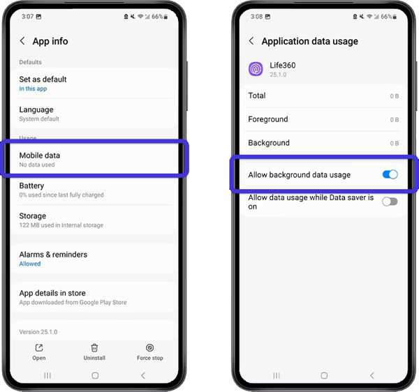 Alkalmazásfrissítés a háttérben Androidon