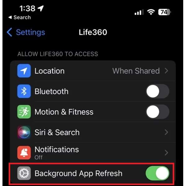 Alkalmazásfrissítés a háttérben iOS-en