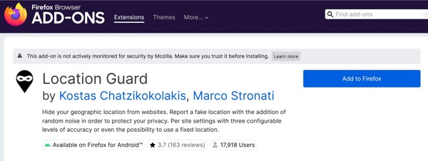 Location Guard Firefox