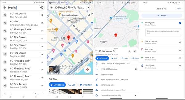Pin Google Maps App