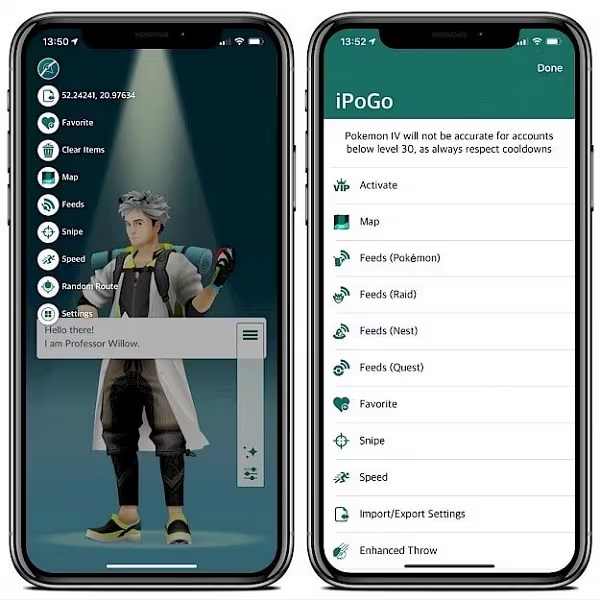 Приложение iPogo