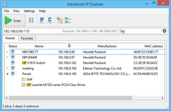 Definición de Advanced IP Scanner