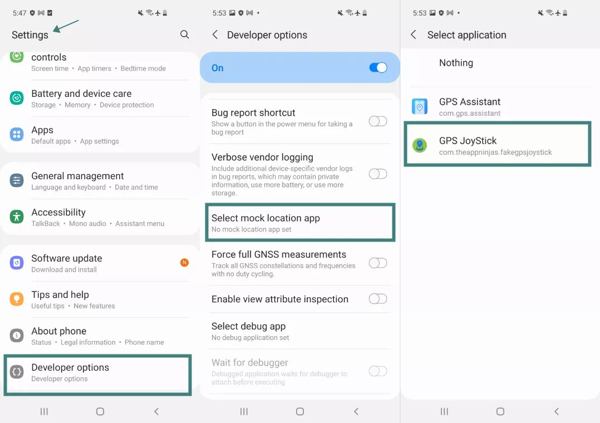 Falešné umístění