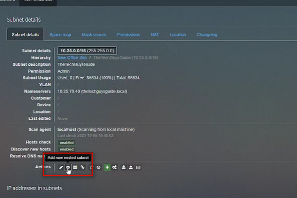 Add Nested Subnet