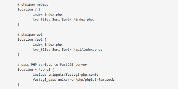 Edit Nginx Webserver and Database