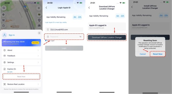 Ultfone-sijainninmuuttajasovellus