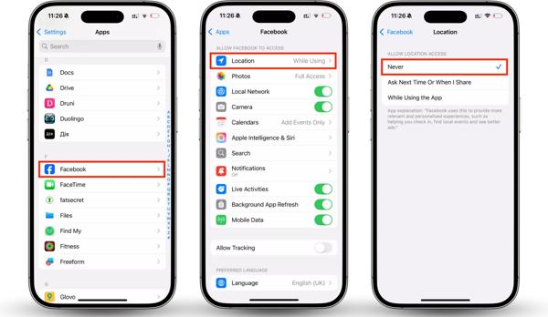 Helyelőzmény törlése Facebookon