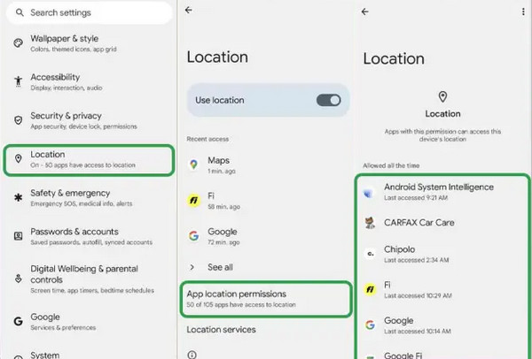 Android Konum'u Kapatın
