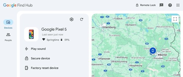 Google Find Hub