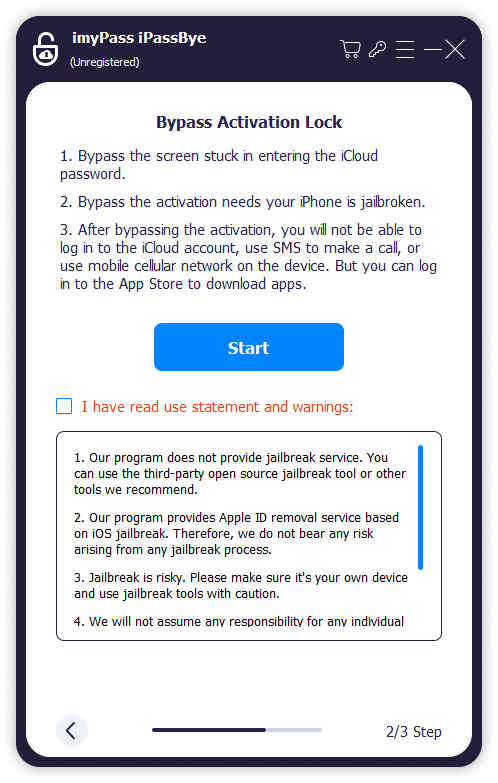 iCloud アクティベーション ロックのバイパスを確認する