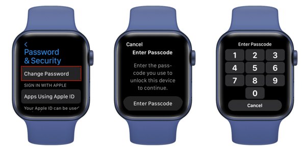 Promjena lozinke na Apple Watchu