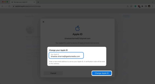 Jak změnit Apple ID