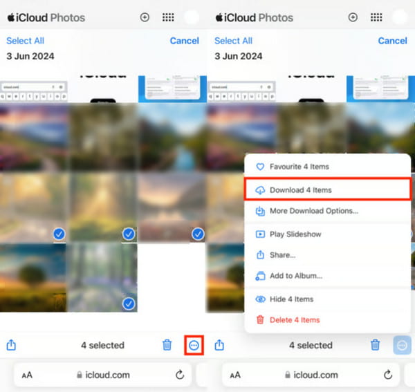 Загрузить фотографии из iCloud на iPhone