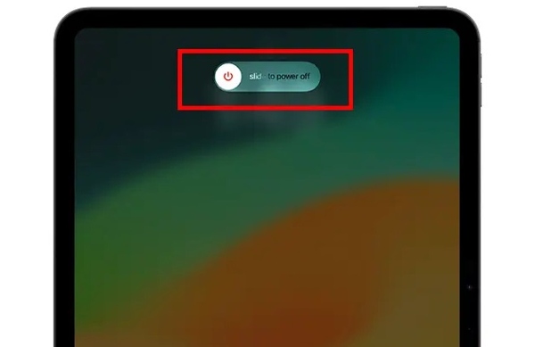 إعادة تشغيل iPad