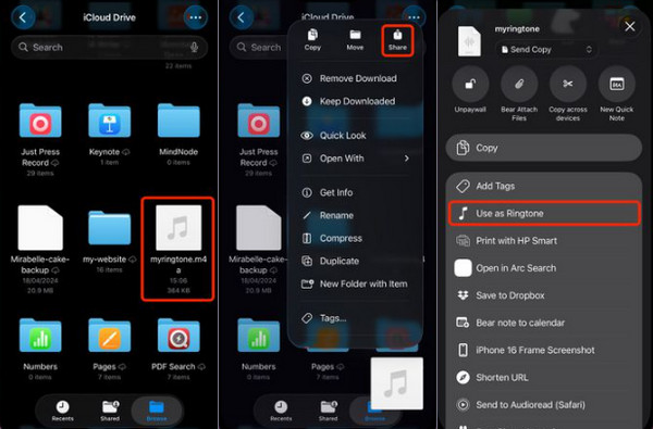 Setează tonul de apel iOS 26