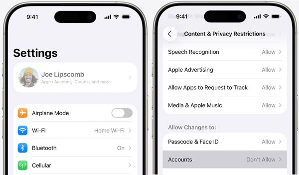 Apple ID ग्रे