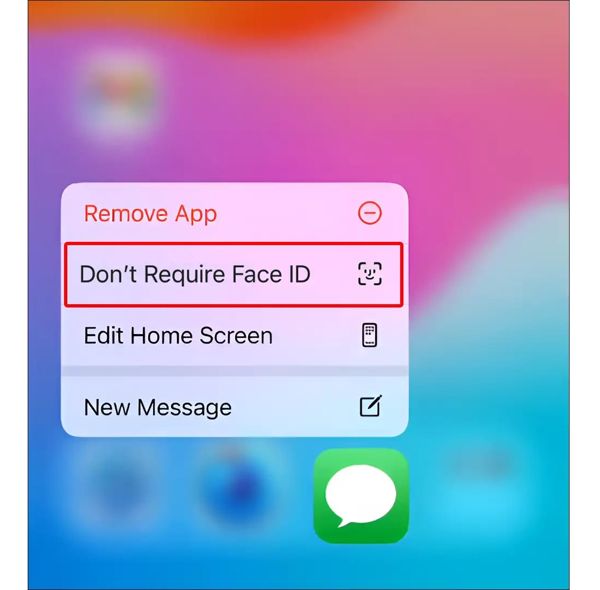 Onemogućite Face ID za Poruke
