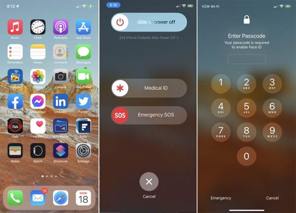 Onemogućite Face ID za SOS