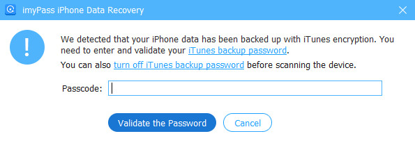 Zadejte heslo itunes