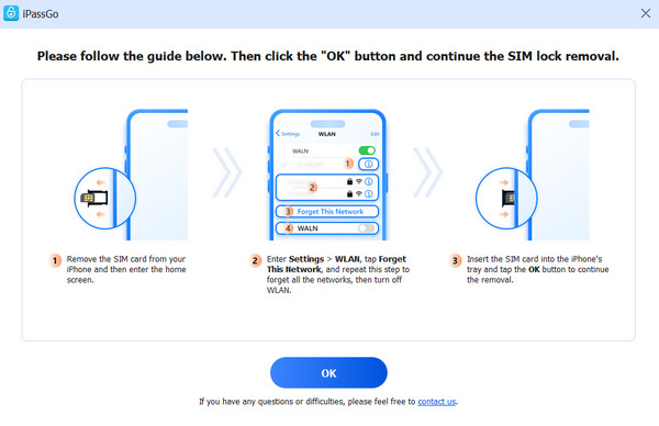 Dostosuj ustawienia, aby odblokować kartę SIM