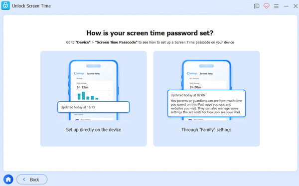Wybierz sposób ustawienia hasła Czasu przed ekranem