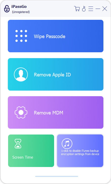 「iTunes パスワードを削除」を選択します