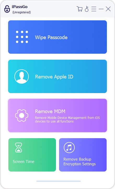 「MDM の削除」を選択します