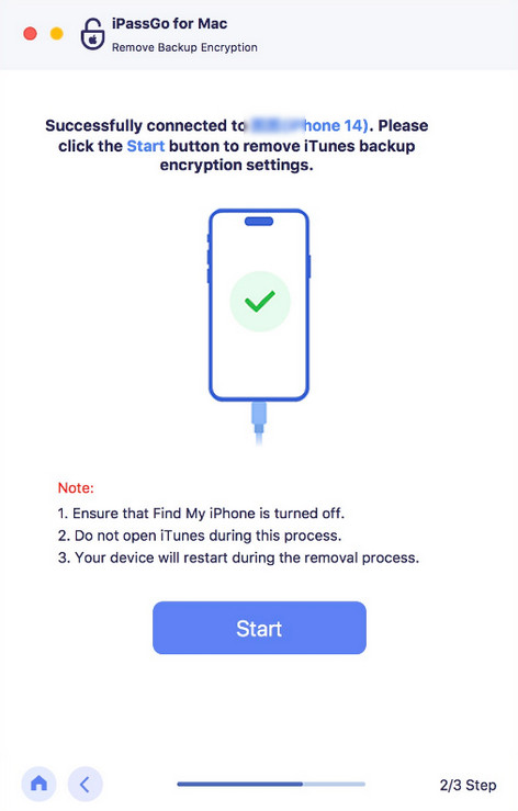 تمت إزالة كلمة مرور نسخ iTunes الاحتياطي بنجاح