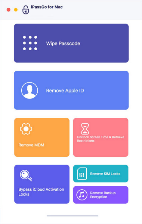 توصيل الجهاز لإزالة Apple ID