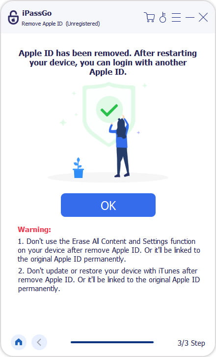 Távolítsa el az Apple ID-t