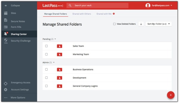 LastPass מנהל סיסמאות