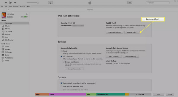 Obnovit iPad