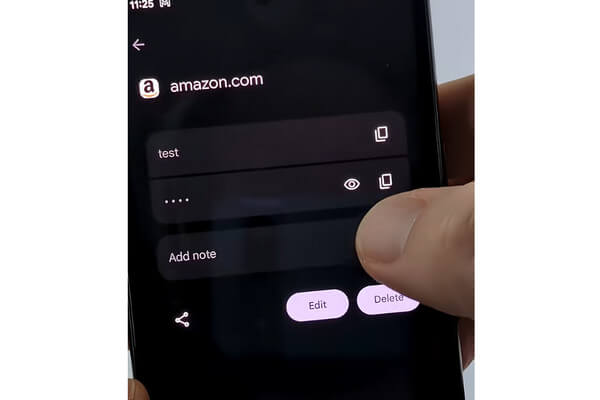 안드로이드에서 저장된 Amazon 비밀번호 보기