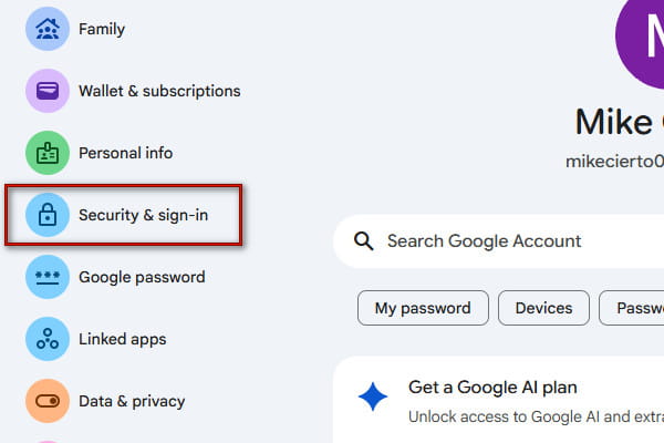 Access Security and Sign In