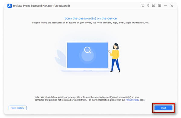 Start Password Scanning