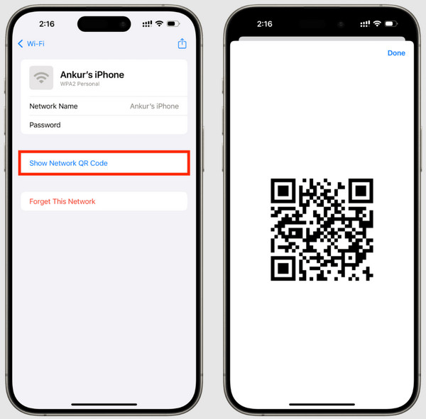 iPhone 二维码 WiFi
