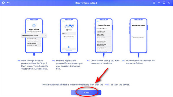 Choose Restore From iCloud Backup