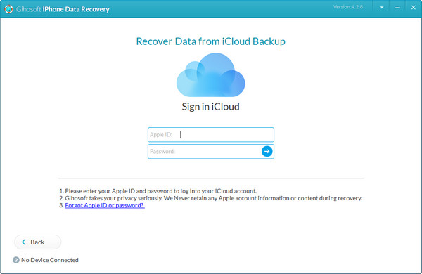iCloud-back-up Gihosoft