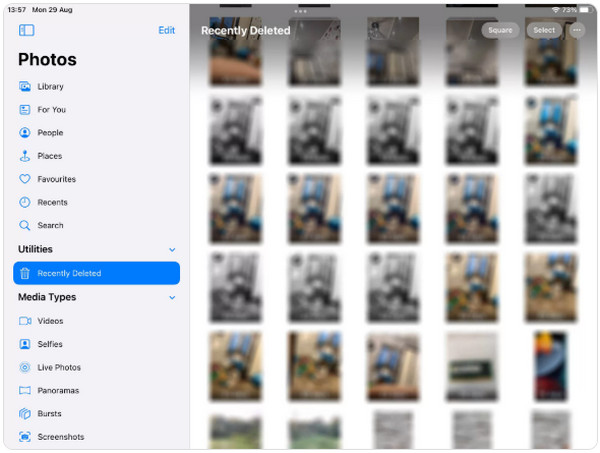 Son zamanlarda silinen iPad